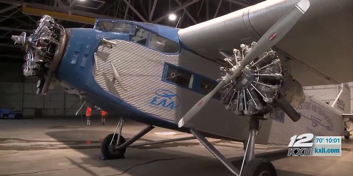 Vintage 1930s airplane takes to the skies over Texoma