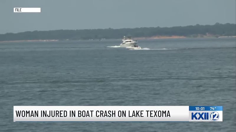 Woman injured after boat strikes pillar at Roosevelt Bridge on Lake Texoma