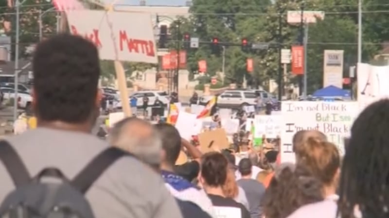 Hundreds of people came together for a Black Lives Matter protest in Ada June 5 in honor of...