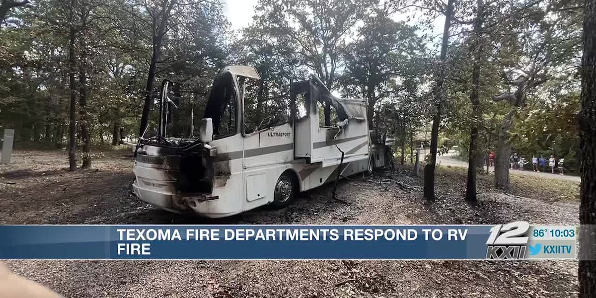 Springs Rv Fire Several fire departments assist in RV fire