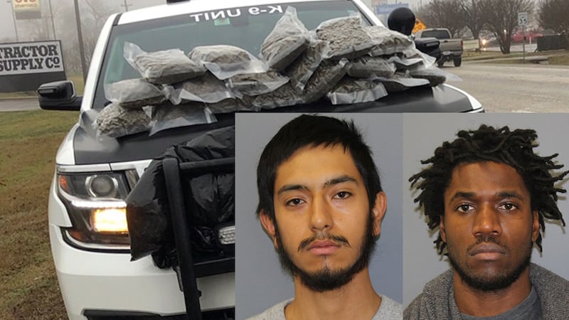 Eriberto Rodriguez and Jesiah Wade were arrested in Cooke County after deputies say they found...