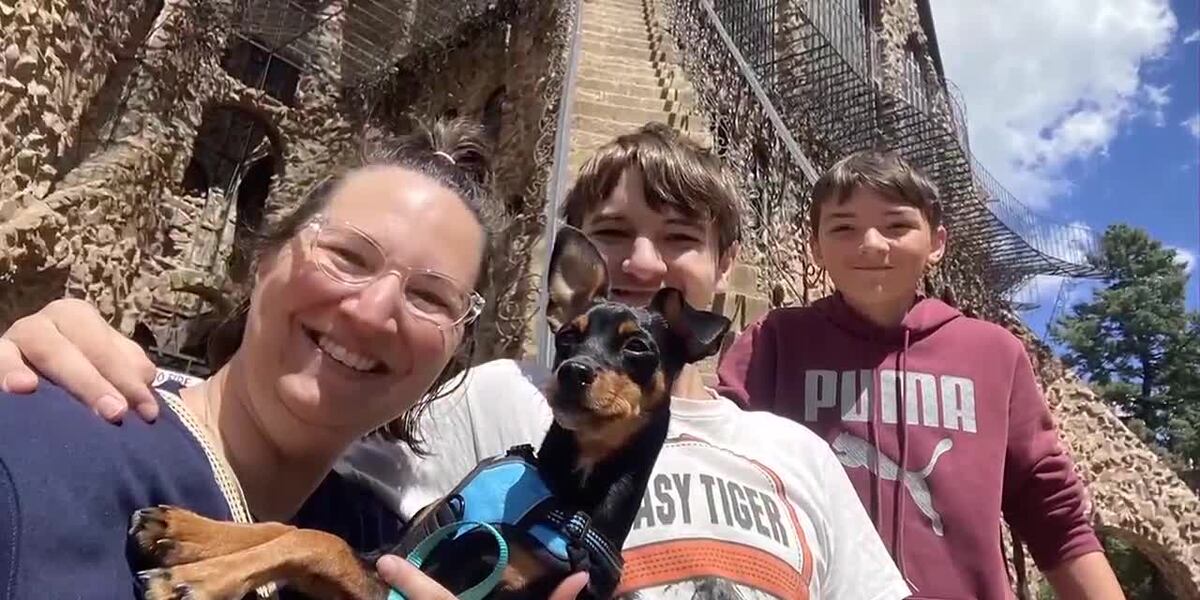 Sherman family reunites with lost dog after 2 weeks apart