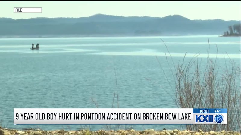Boy injured in Broken Bow Lake pontoon boat accident
