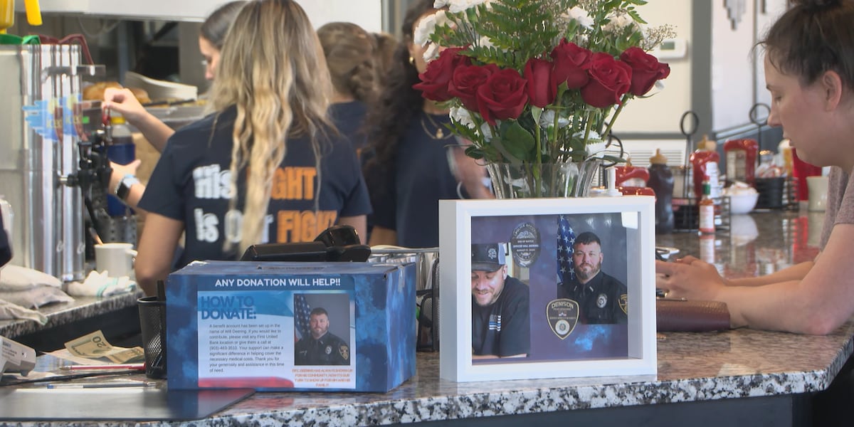 Denison restaurant hosts fundraiser for family of officer lost to cancer