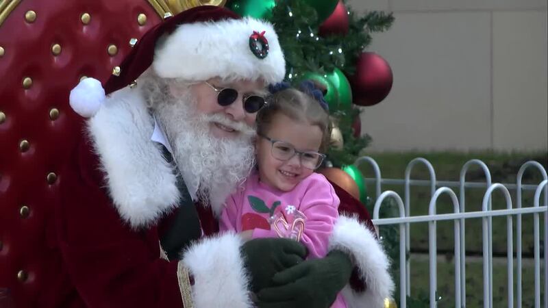 Santa visits Sherman square for holiday festivities