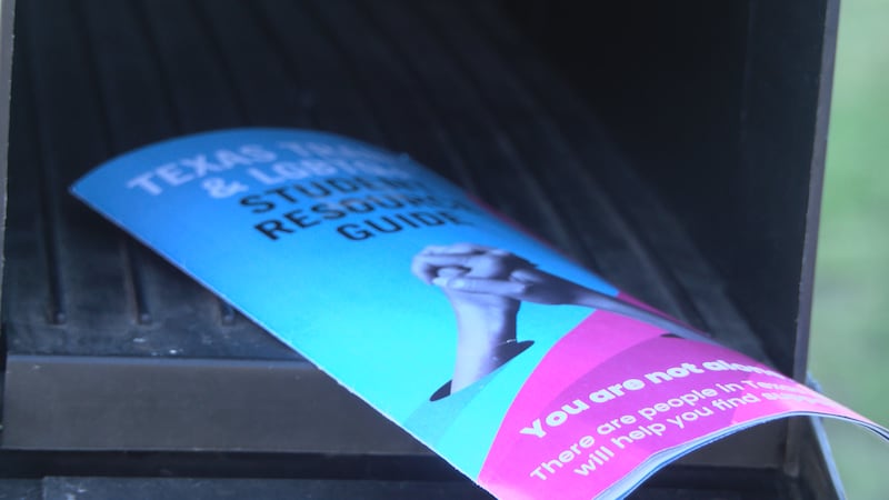 Pamphlets mailed to residents list the "Texas Transgender Student Union" as the sender, but...