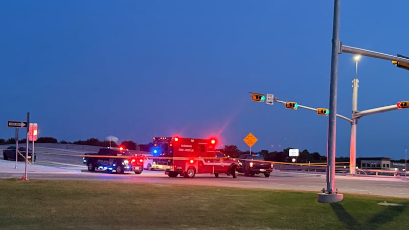 Sherman police are conducting an active homicide investigation near the eastern service road...