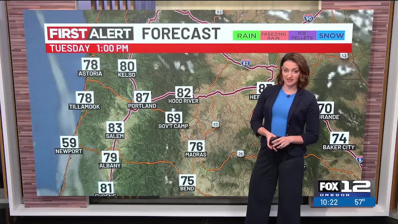 Here's your FOX 12 Oregon Sunday evening forecast for May 31, 2026.