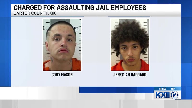 A pair of Carter County Jail inmates are facing charges after they allegedly assaulted two...