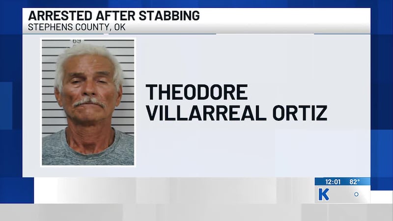 A Duncan man was arrested, accused of stabbing another man in the neck, who witnesses say was...