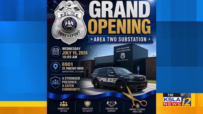 Deadly Union Ave. shooting arrest, Shreveport police new substation grand opening, weather, &...