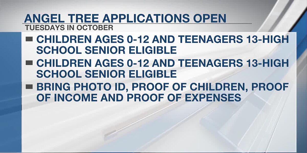 Sample Angel Tree Application Applications for Angel Tree program open in Ardmore